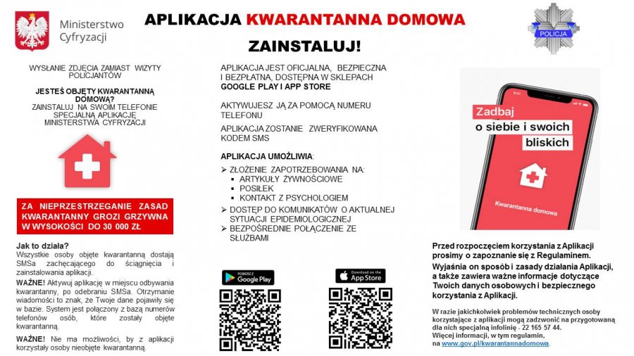 aplikacja kwarantanna